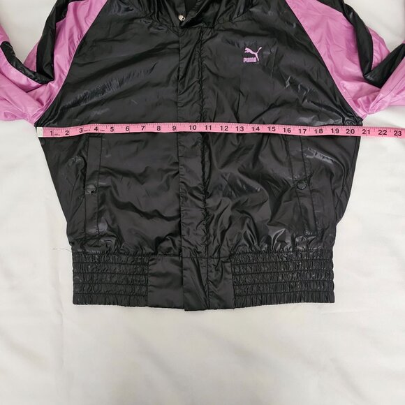 Puma Sports Lifestyle Women's Black/Pink Running Outdoor Winbreaker Jacket Small - Picture 14 of 16